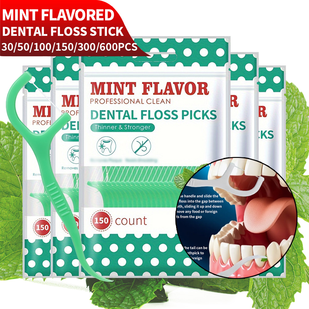 Health Wellness Items - Smooth Mint Floss Stick - Reiniging