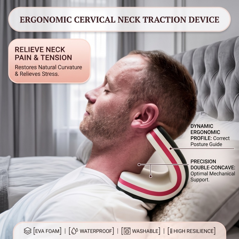Neck Traction Pillow - Nieuw ontwerp nek- en schouderontspanner Cervicaal