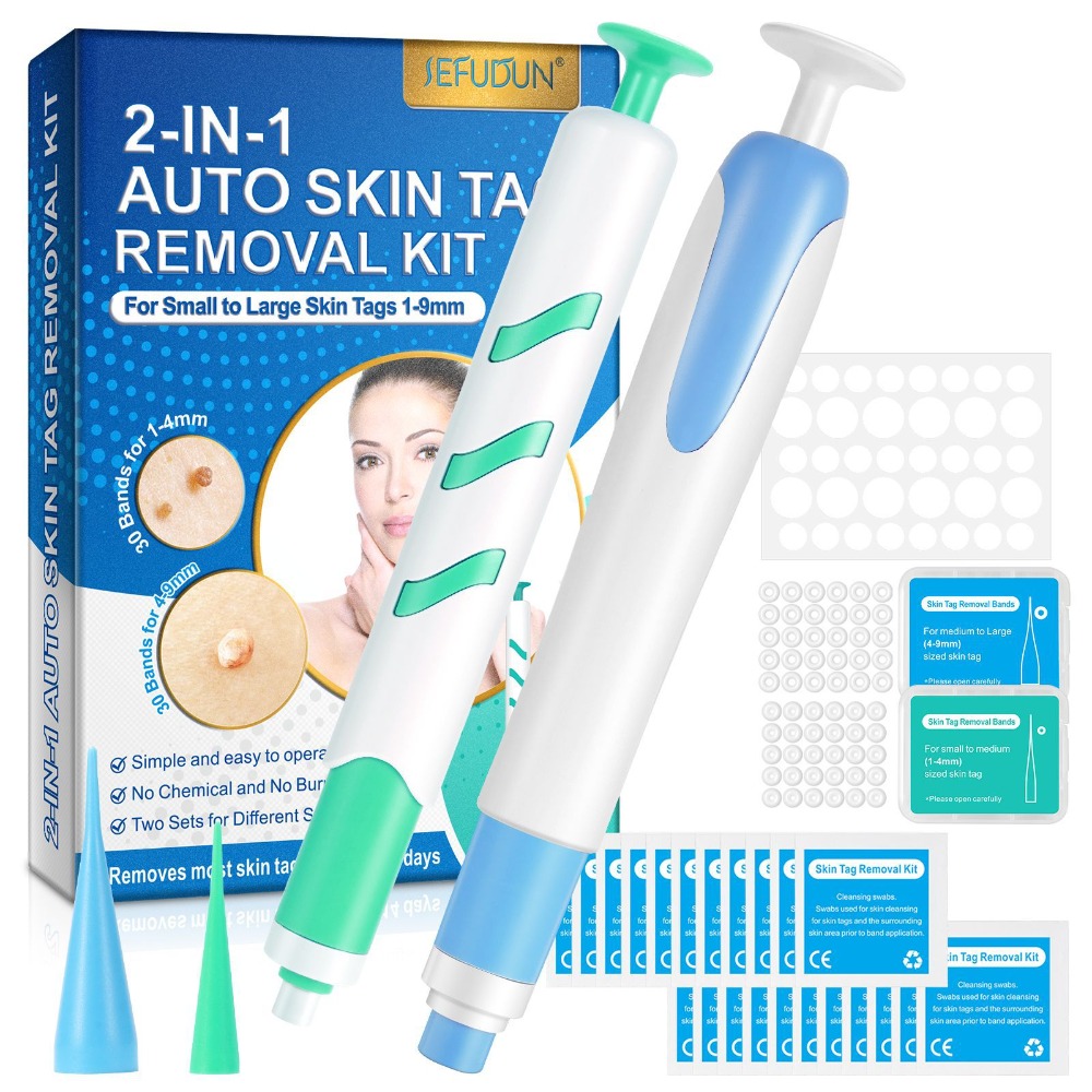 Acne Light Therapy Pen - 2-IN-1 Auto Skin Tag Removal Tool