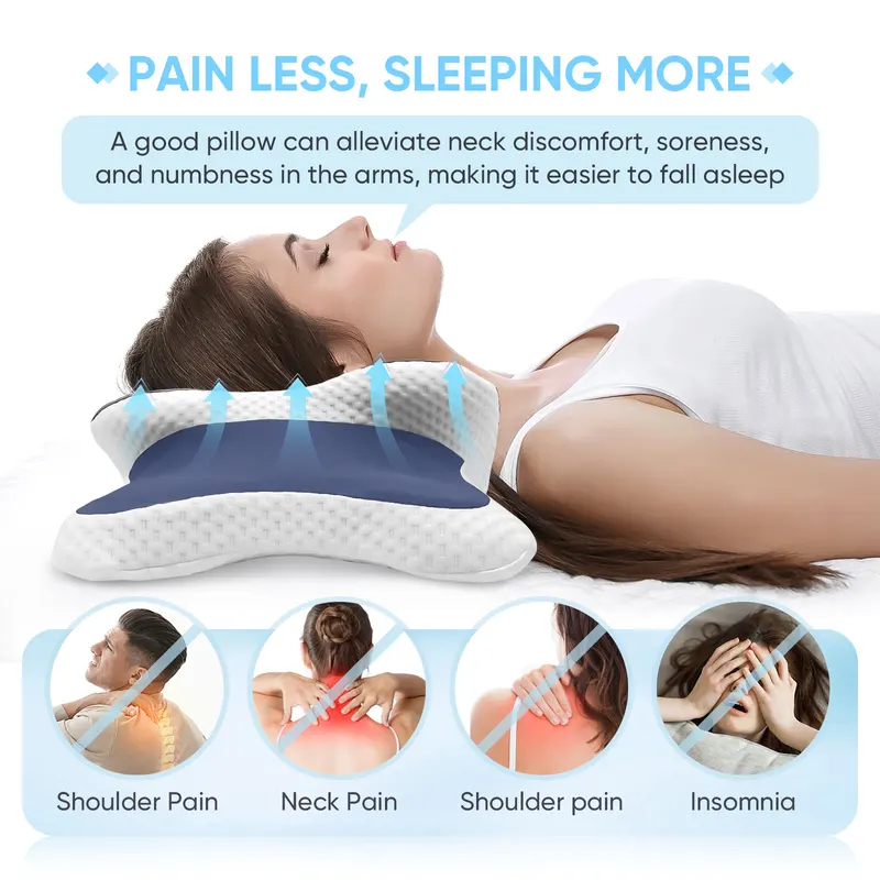 Neck Traction Pillow - Memory Foam Kussen Cervicaal Kussen Nekpijn
