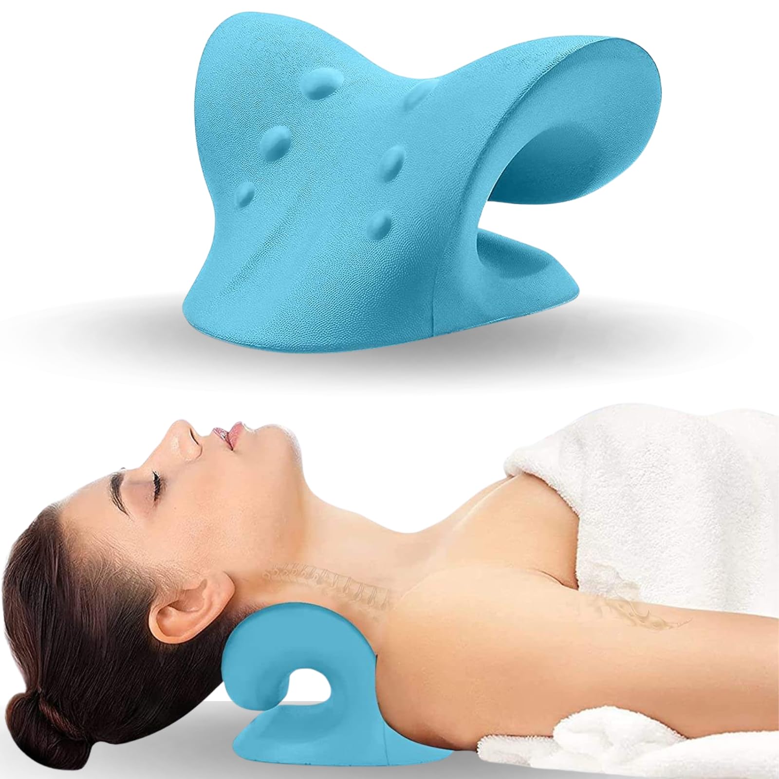 Neck Traction Pillow - Nek- en schouderontspanner Cervicale chiropractische tractieapparaat
