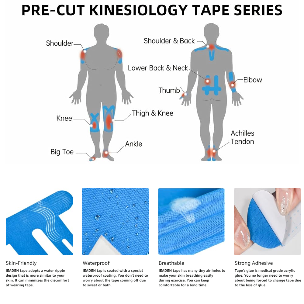 10 STKS Voorgesneden Kinesiolo - Sports Taping Precut recensie en prijs