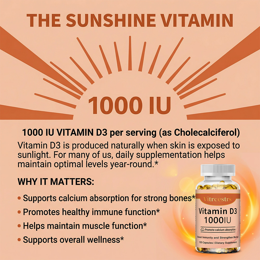 Vitamine D3 1000 IE capsules,  - Health Wellness & Psychology recensie en prijs