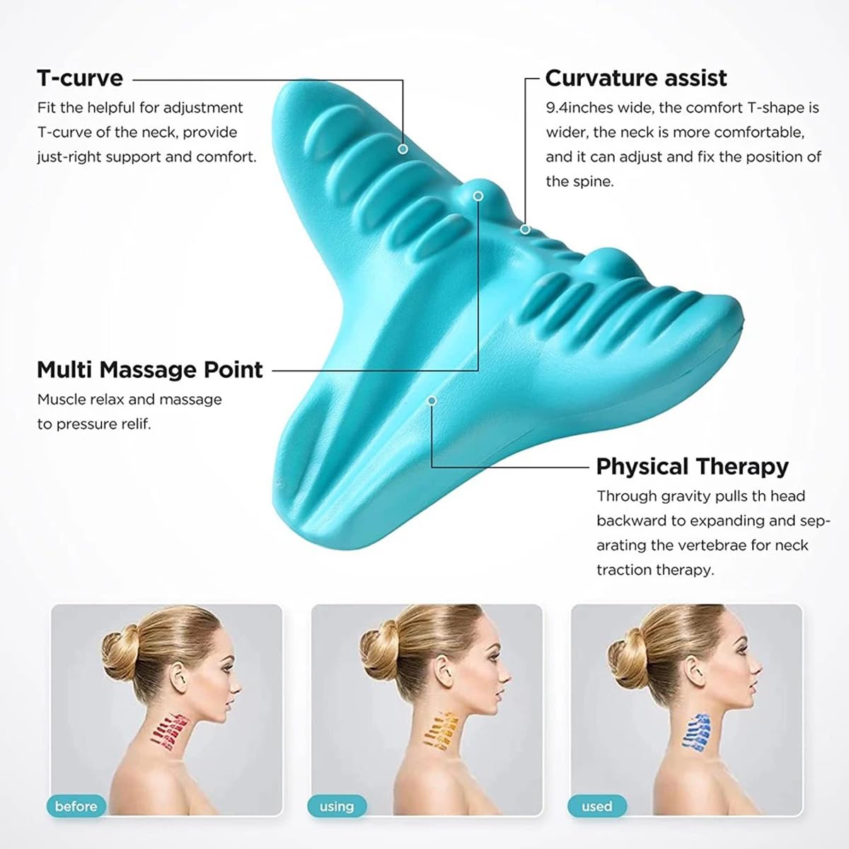 Nek- en schouderontspanner, ce - Neck Traction Pillow recensie en prijs