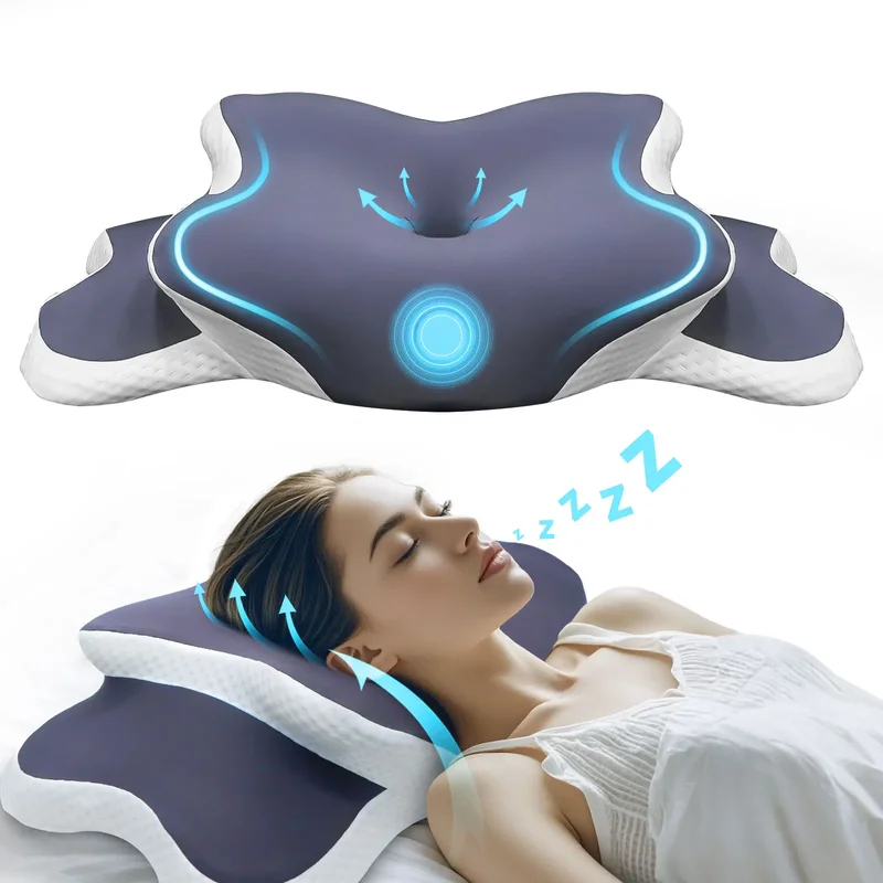 Memory Foam Kussen Cervicaal K - Neck Traction Pillow recensie en prijs