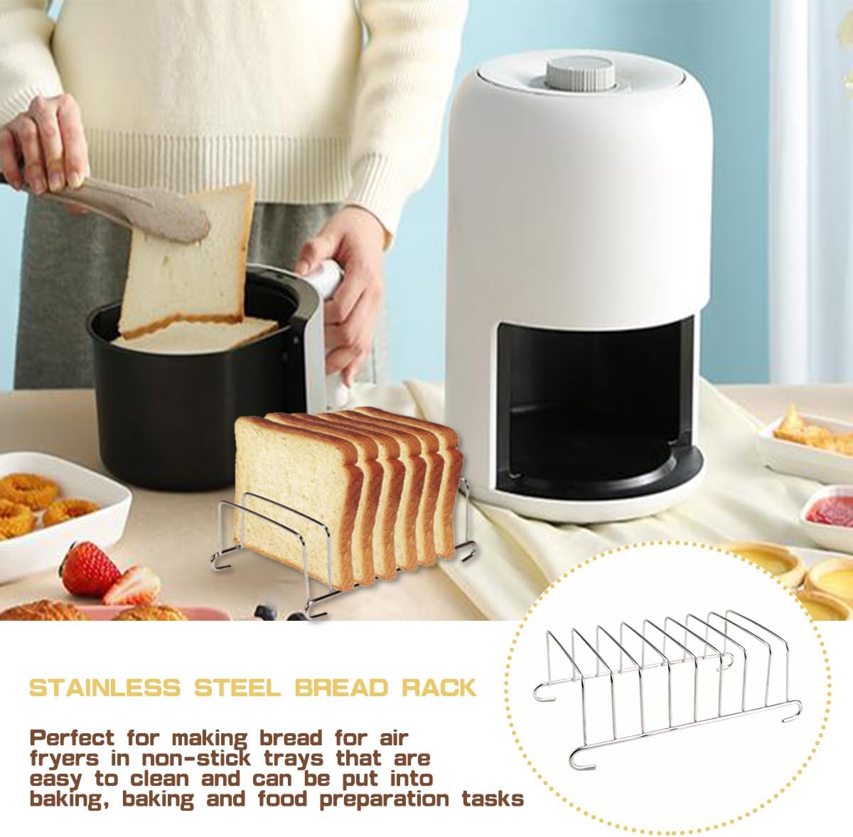 1 Stuks Rvs Toast Broodrek Koe - Health Wellness Items recensie en prijs