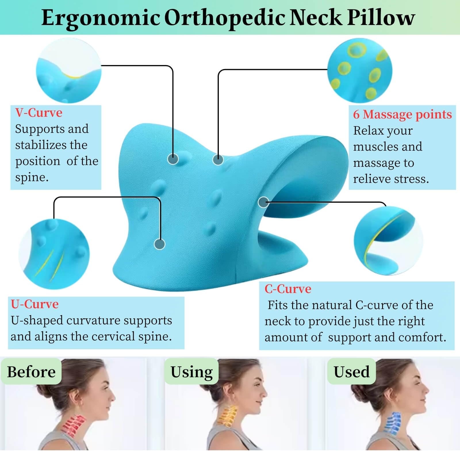 Nek- en schouderontspanner Cer - Neck Traction Pillow recensie en prijs
